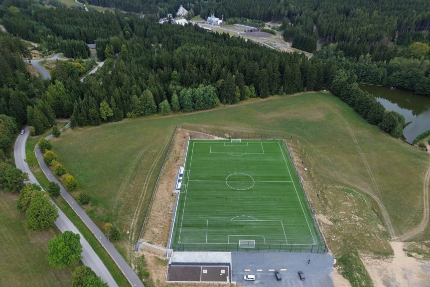 Tréninkové hřiště je hotové. Veřejnosti bude představeno ve čtvrtek 1. října
